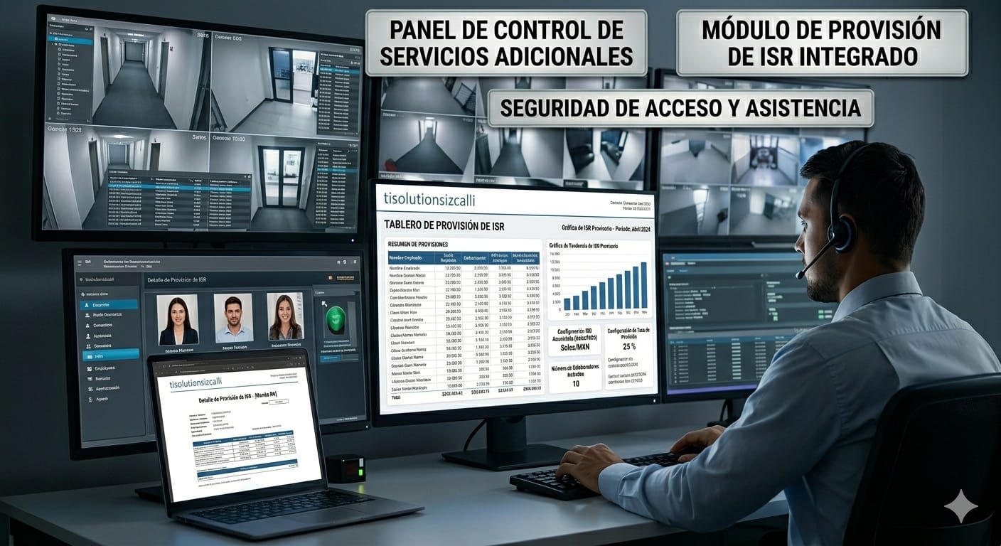Panel de seguridad y monitoreo